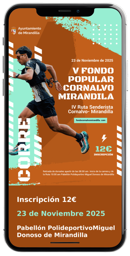 informacion de la prueba vista en un telefono
