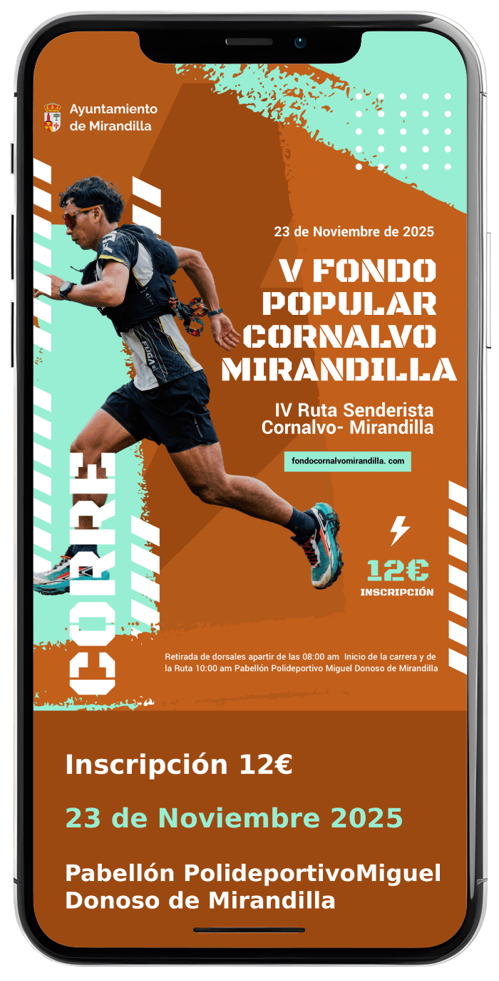 informacion de la prueba vista en un telefono